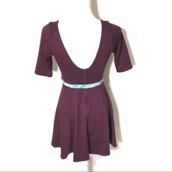 Lulus Purple Scoop Back Dress Small - Picture 3 of 6